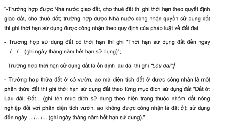 Xem thời hạn sử dụng sẽ biết sổ hồng có giá trị bao nhiêu năm