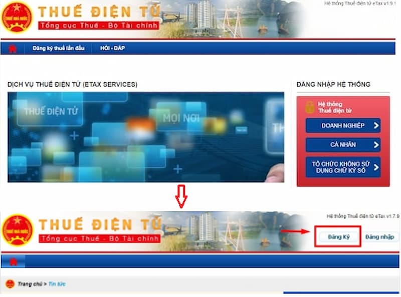 Bước 1: Truy cập trang web