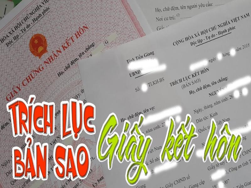 Cơ quan cấp trích lục đăng ký kết hôn là ủy ban nhân dân cấp phường, xã