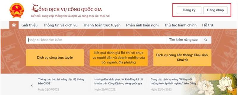 Đăng ký trích lục khai sinh trực tuyến đơn giản tại Cổng Dịch Vụ Công Quốc Gia 