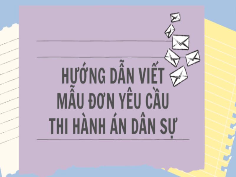 Mẫu đơn yêu cầu thi hành án dân sự mới của Bộ Tư pháp  