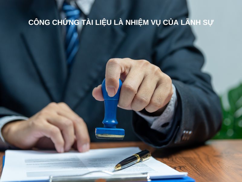 Công chứng tài liệu là nhiệm vụ của lãnh sự