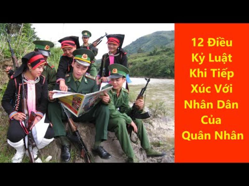 Quân nhân phải nằm lòng 12 điều kỷ luật