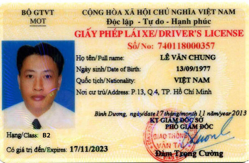 Để được thi và cấp bằng lái xe B2 cần phải đủ từ 18 tuổi trở lên
