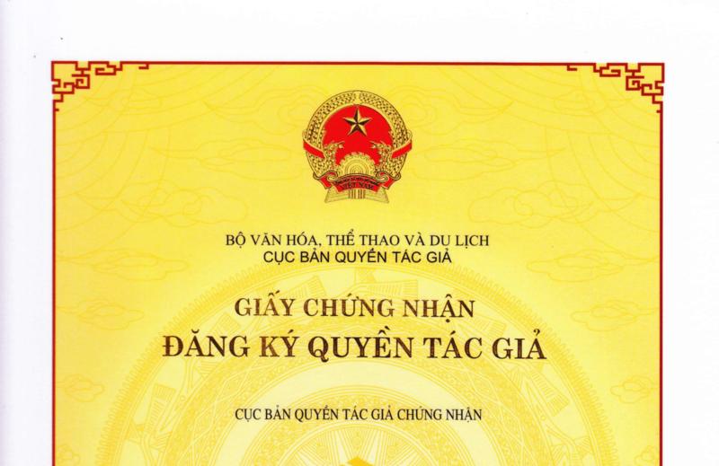 Giấy chứng nhận đăng ký bản quyền tác giả
