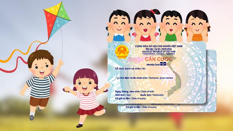 Trẻ dưới 6 tuổi không bắt buộc làm căn cước công dân