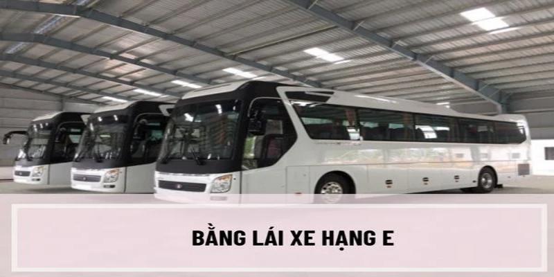 Bằng lái xe hạng E dành cho xe có tải trọng từ 3,5 tấn
