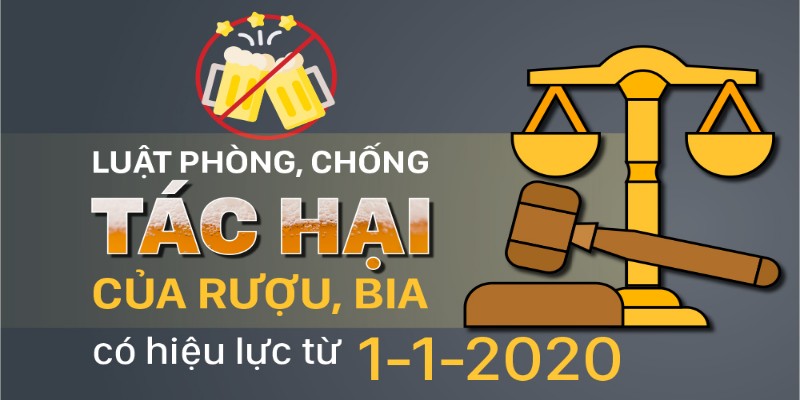 Luật phòng chống tác hại của rượu bia có hiệu từ ngày 01/01/2020