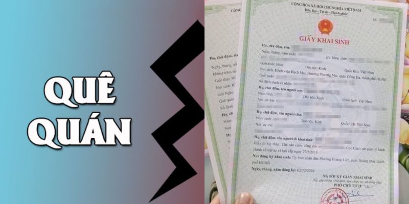 Quê quán được xác định theo quê quán của cha hoặc mẹ