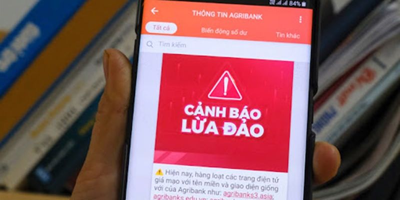 Thông báo cảnh báo lừa đảo trực tuyến