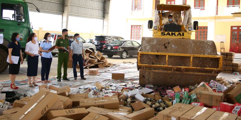 Các hàng hoá được liệt vào danh sách tiêu huỷ