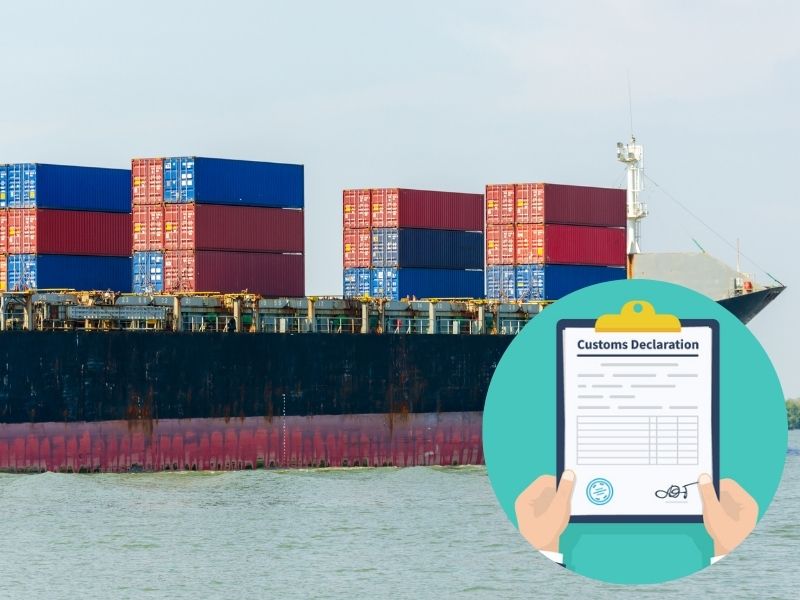 Tờ khai xuất khẩu dùng cho hàng hóa được vận chuyển ra nước ngoài