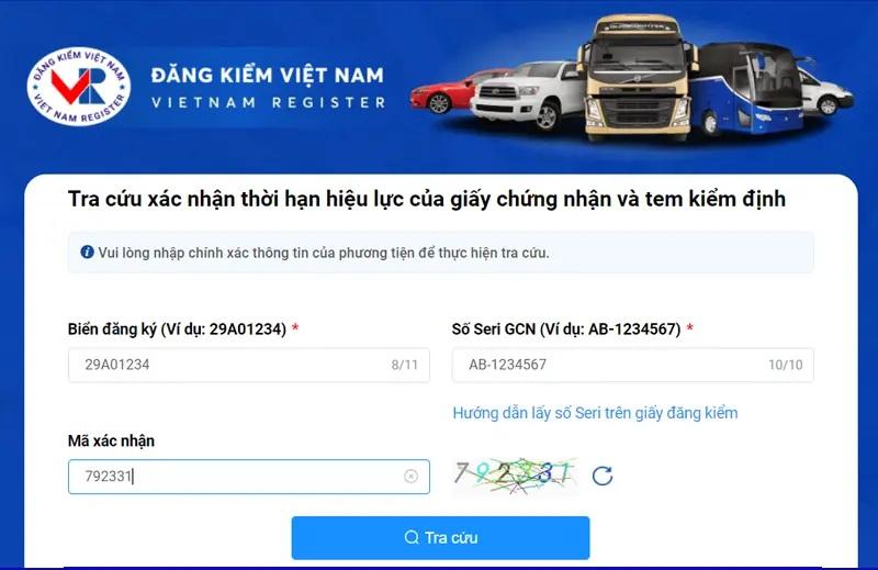 Tra cứu phạt nguội ô tô qua Cục Đăng kiểm Việt Nam để đảm bảo xe được đăng kiểm