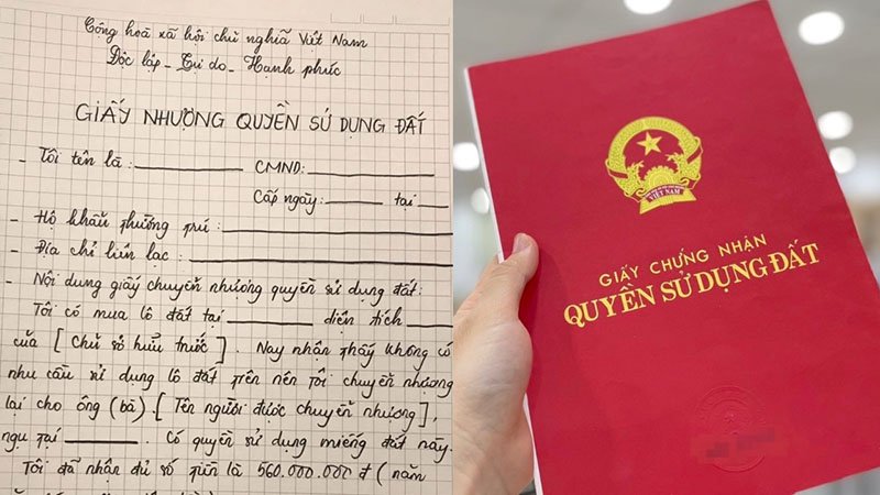 Giấy viết tay trong giao dịch mua bán đất đai là văn bản thỏa thuận giữa hai bên được viết tay