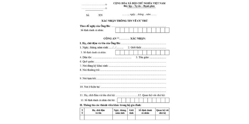 Mẫu giấy CT07 được cấp bởi cơ quan có thẩm quyền