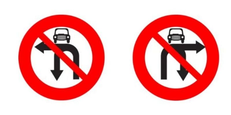 Bộ đôi biển báo này sẽ dành riêng cho ô tô cấm quay đầu và rẽ trái