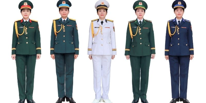 Quân hàm sĩ quan sẽ có 12 cấp bậc trong quân đội