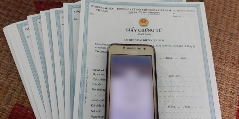 Giấy báo tử là văn bản pháp lý chứng minh cho sự kiện mất của người đã khuất