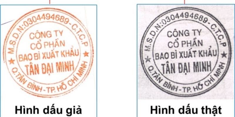 Việc làm giả con dấu là trái pháp luật