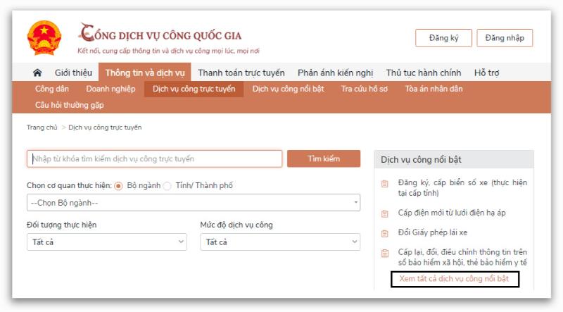 Lựa chọn dịch vụ công phù hợp với nhu cầu cá nhân