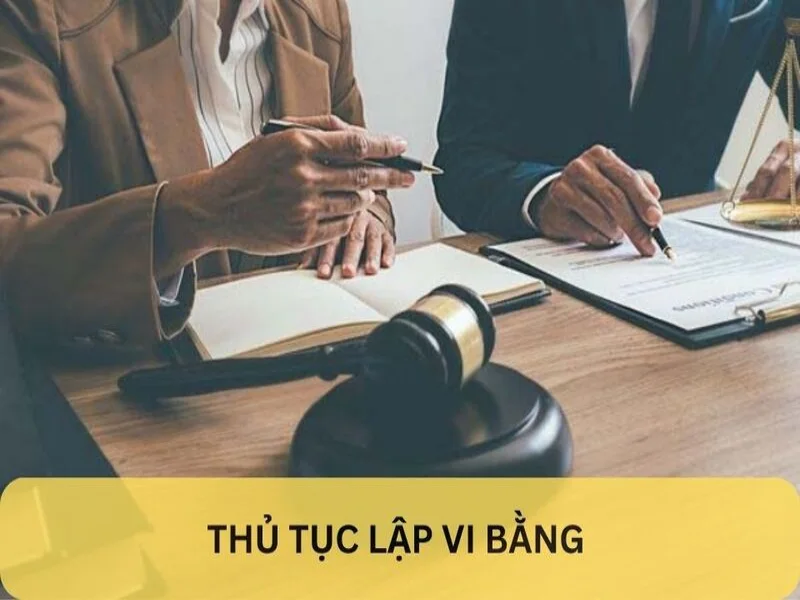 Thủ tục lập vi bằng theo luật pháp Việt Nam 