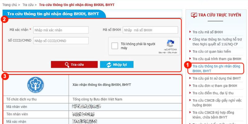 Tra cứu bảo hiểm y tế về việc ghi nhận đóng phí