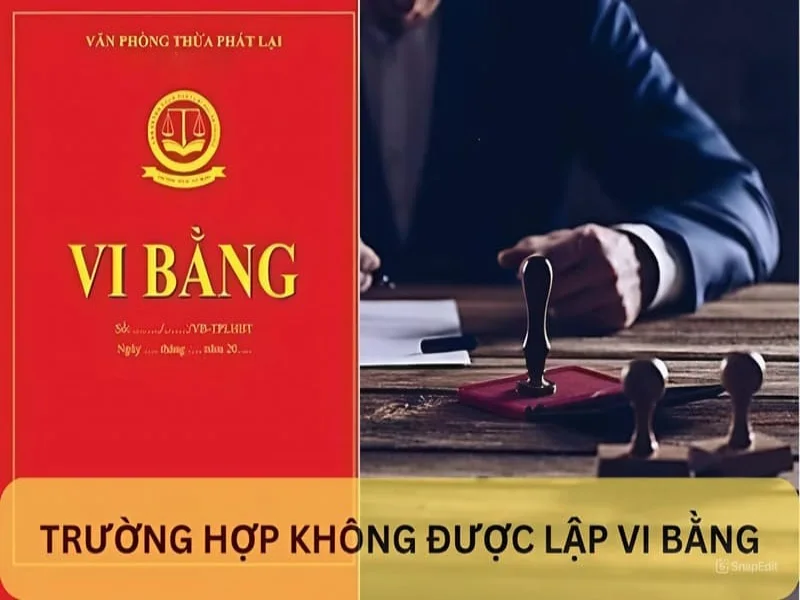 Có những trường hợp không được lập vi bằng