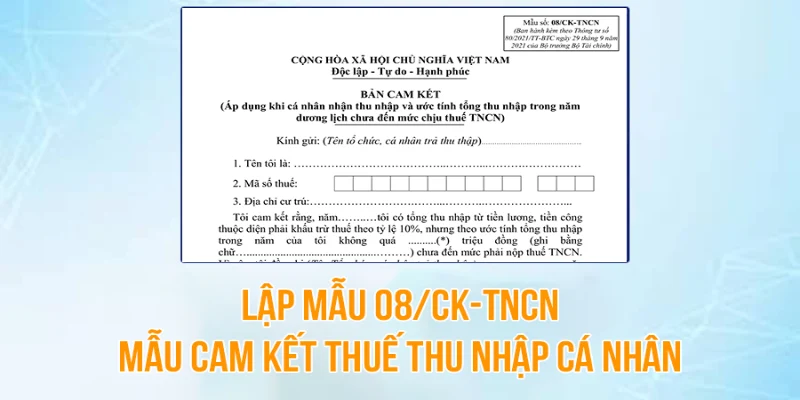 Cam kết thu nhập dưới 108 triêu là lời khai chịu trách nhiệm của cá nhân