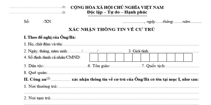 Giải quyết theo mẫu CT07 mới ban hành trong Thông tư 66/2023/TT-BCA