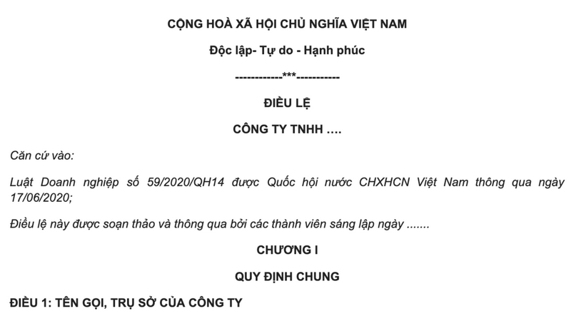 Điều lệ công ty, nền tảng pháp lý quan trọng của doanh nghiệp
