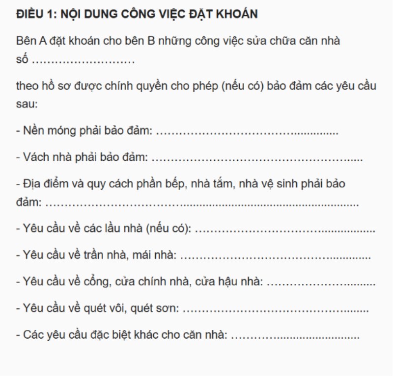 Hợp đồng cần có điều khoản chặt chẽ