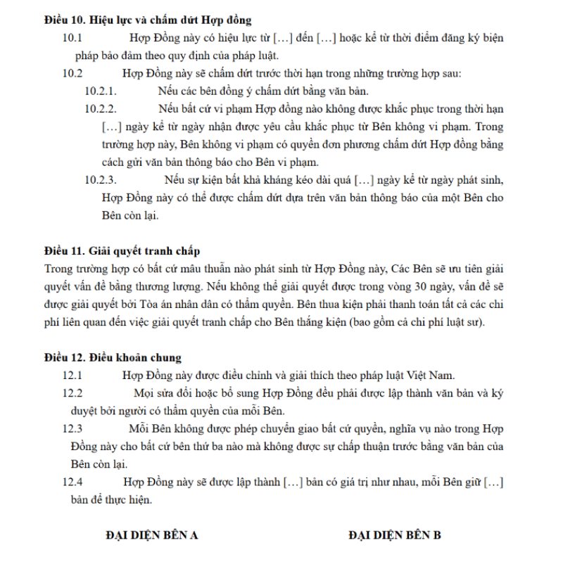 Mẫu hợp đồng (Hình 4)